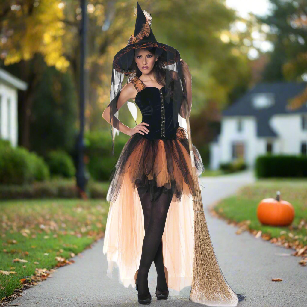 Female Vampire Witch Dress Halloween Costume