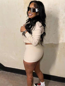 Sweat 2 piece skirt set