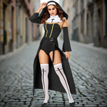 Load image into Gallery viewer, New Vampire Nun Halloween Costume
