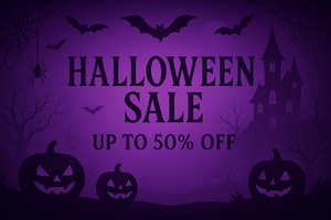 Purple Halloween Sale